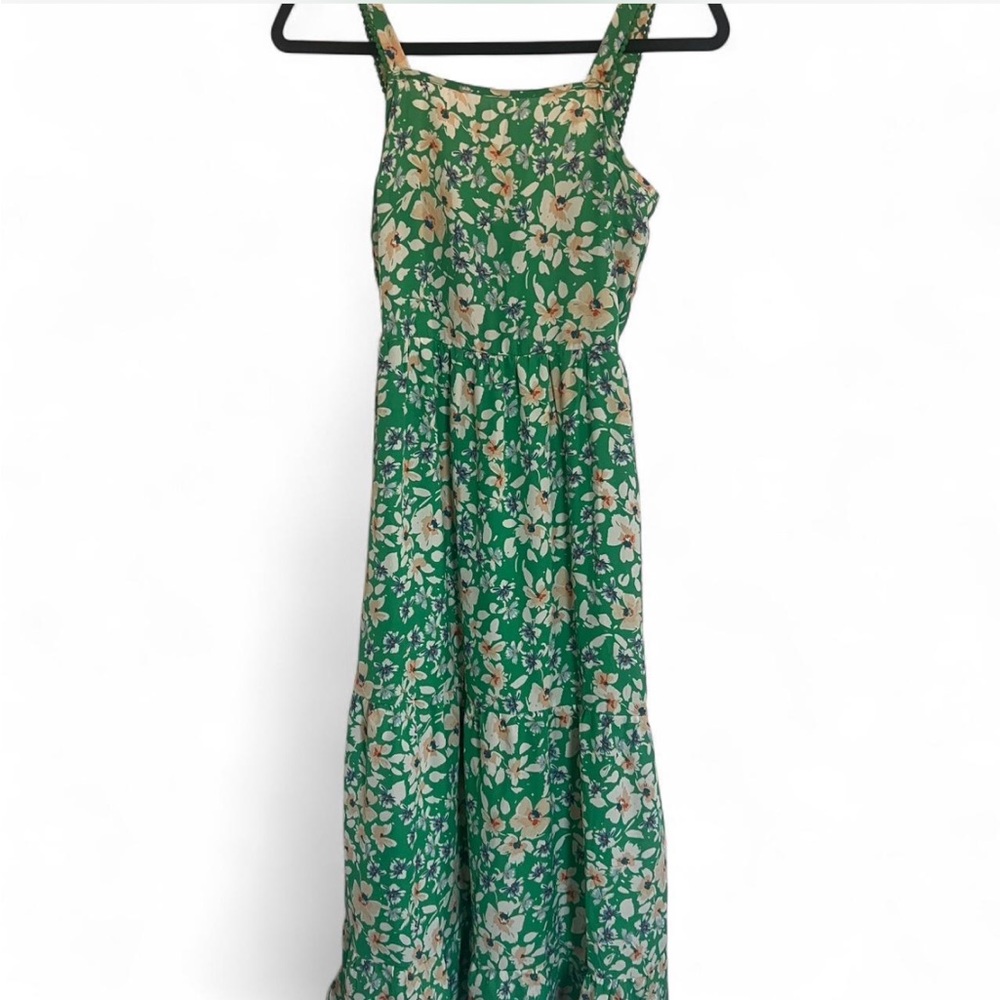 Floral Green Dress